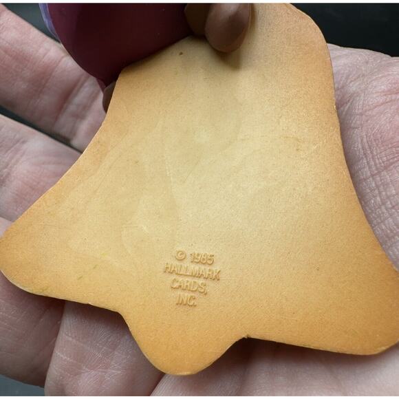 Vintage 1985 Elf Decorating Christmas Cookie Ornament Tree Santa Cottagecore -6D - Picture 5 of 6